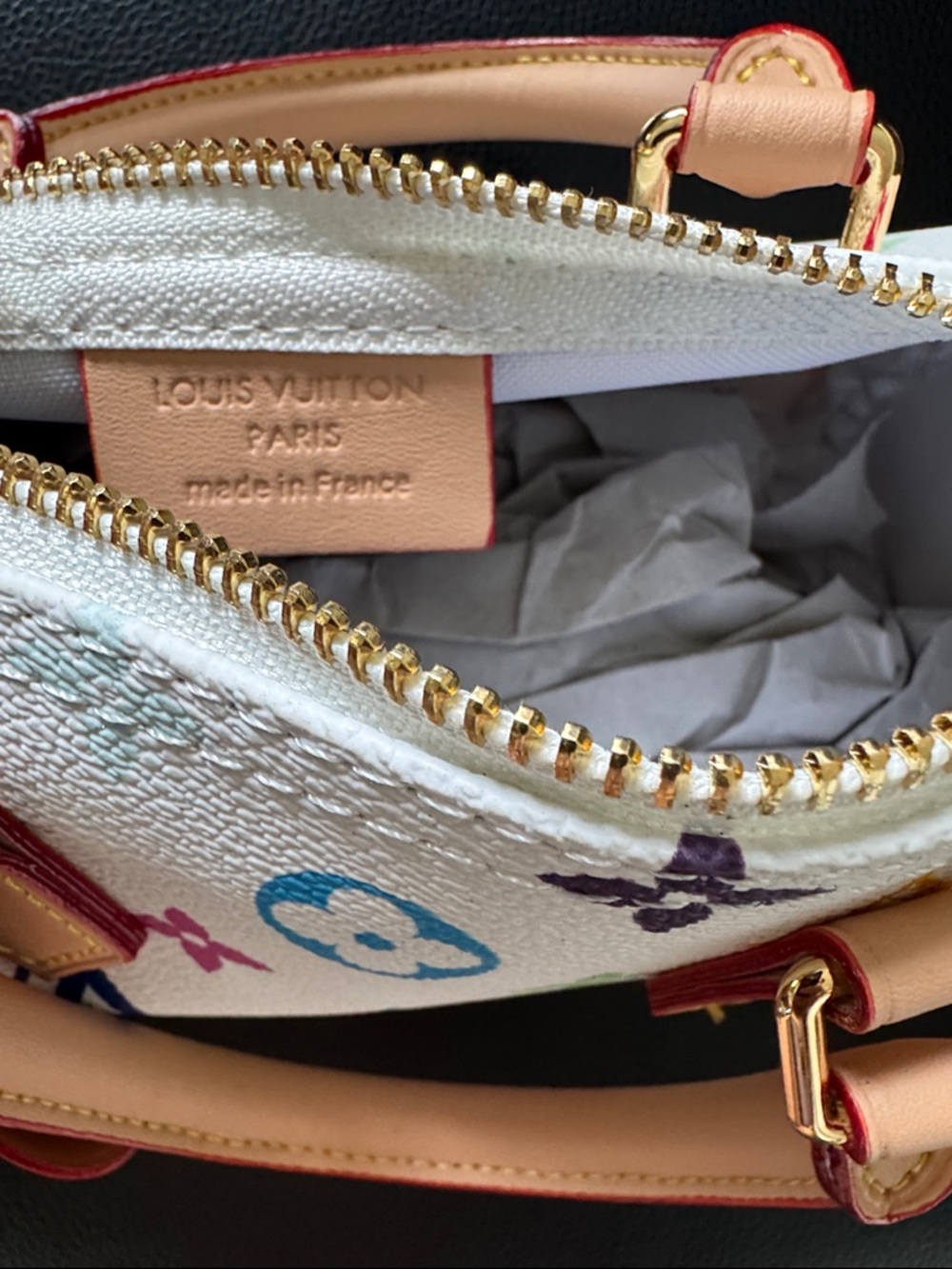 White Multicolor Mini Satchel Handbag with Crossbody Strap (NWT) - Picture 10 of 12
